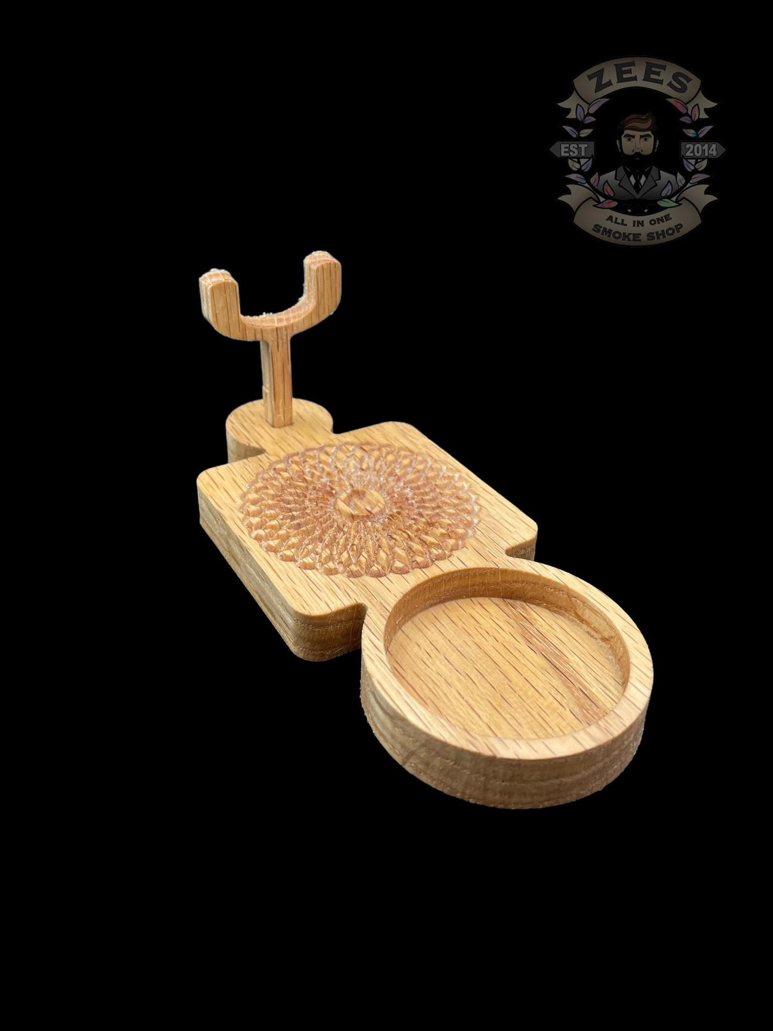 CARVED POURS: WOODEN HEXAGON DAB RITE BASE – ALL IN ONE SMOKE SHOP